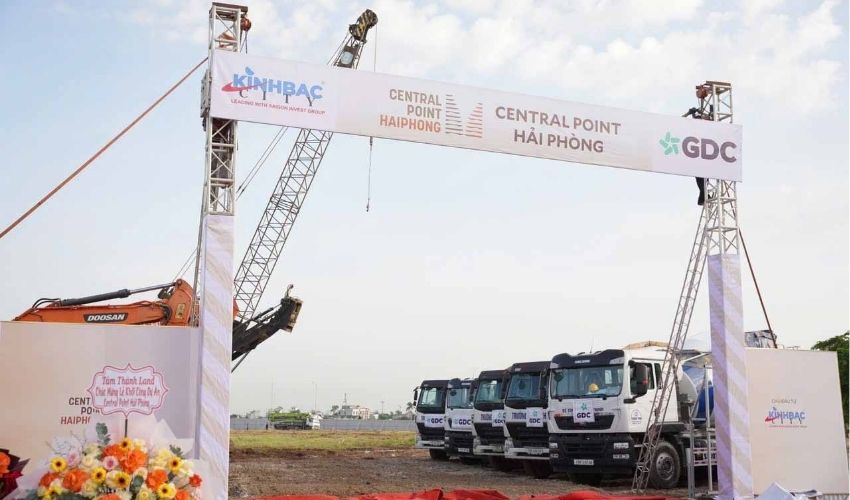 Hình ảnh công trường dự án Central Point Hải Phòng